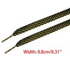 INSPIRE CHIC Metallic Sparkly Flat Wide Shoe Laces for Sneakers Thick Flat 1 Pair - 3 of 4