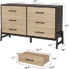 52" Wide Drawer with Large Storage Space, Freestanding Wooden Closet Storage Dresser Chest for Living Room, Bedroom, Entryway - 2 of 4