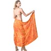 LA LEELA Women's Summer Beach Wrap Bikini Wraps Sarong Cover up Skirt Swimsuit Swimwear Cover Ups for Womens One Size Orange, Abstract - 4 of 4