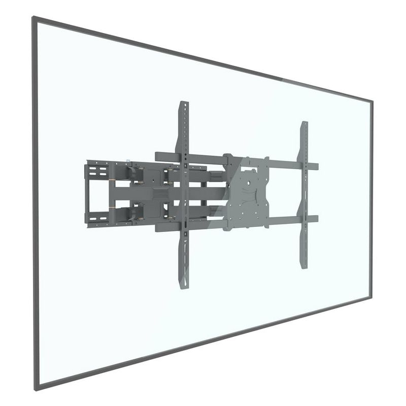 Mount-It! Full Motion TV Wall Mount with 39 Inch Long Extension Arms, Heavy Duty Dual Arm TV Mount Fits 65 to 110 Inch TVs & Fits 16 and 24 Inch Studs, 4 of 12