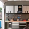 Garage Wall Mounted Storage Cabinet with Two Doors and One Shelf, Lockable Metal Wall Cabinet, Hanging Tool Cabinet for Garage Utility Room - 3 of 4