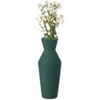 Uniquewise Decorative Ceramic Round Sharp Concaved Top Vase Centerpiece Table Vase - 2 of 4