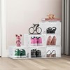 VEVOR Shoe Storage Boxes, 6 Pack Clear Stackable Shoe Boxes Storage Organizers with Magnetic Door, Fit up to US Size 13, Transparent White - 2 of 4