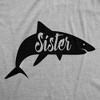 Youth Sister Shark T Shirt Funny Beach Summer Vacation Family Tee For Kids - Crazy Dog Youth T Shirt - 2 of 4
