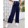 Maternity Pregnancy Loose Lounge Sweatpants Smocked Wide Leg - 2 of 4