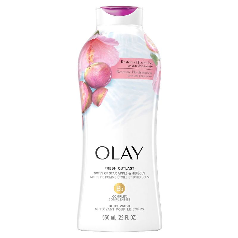 Olay Fresh Outlast Body Wash with Star Apple &#38; Hibiscus - 22 fl oz, 1 of 9