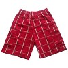 Shaka Wear Men's Cargo Shorts, Relaxed Fit, Plaid, Elastic Waist - 3 of 4