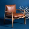 Caramel Midcentury Leather Chair - SFV4515A - Brown - Safavieh Couture - 2 of 4