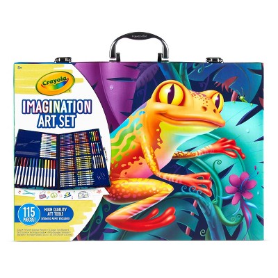 Crayola 115pc Imagination Art Set with Case: Drawing & Coloring Kit for Creative Thinking, Includes Crayons & More