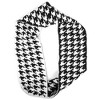 Women's Houndstooth Design 100% Acrylic Reversible Hat And Infinity Scarf Set - 3 of 4