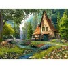 2000 Piece Jigsaw Puzzle, Toadstool Cottage, Charming Nook, Pond, Countryside, Adult Puzzles, Castorland C-200634-2 - 2 of 4