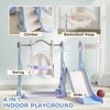 4 in 1 Toddler Slide and Swing Set for Ages 1.5-4, Toddler Playset Playground with Climber, Basketball Hoop - 4 of 4