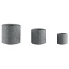 Nature Spring Set of 3 Clay Planters for Indoor or Outdoor Use - Gray - 3 of 4