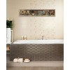 "Country Bath Shelf" by Artisan Pam Britton, Ready to Hang Framed Print, Brown Frame - 2 of 2