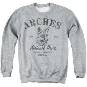 Men's Arches National Park Kit Fox Icon Crewneck Sweatshirt - 1 of 4