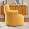 KTMBDW Accent Chair 360 Degree Swivel Chair Modern Lounge Sofa Round Barrel Chair with Wide Upholstered Back for Home Living Room/Bedroom - 4 of 4