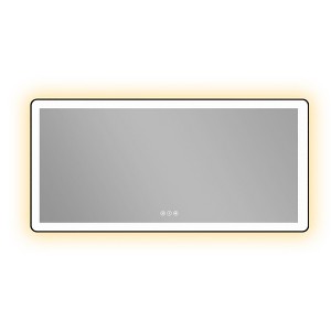 Black Framed Led Bathroom Mirror - 1 of 4