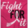Women's Fight For It Breast Cancer Aware Pink Graphic T Shirt Tees Brisco Brands - 2 of 4