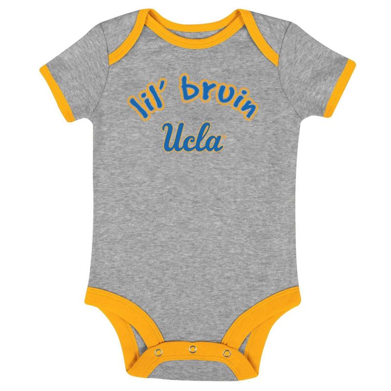 NCAA UCLA Bruins Infant Boys&#39; 3pk Bodysuit, 2 of 5
