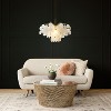 ALOADECOR 4-Light 22" Glam Coastal Capiz Tierd Chandelier With Seashell Accents - 2 of 4