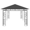 vidaXL Gazebo - 19.7'x9.8'x9' Anthracite, Outdoor Canopy with Mosquito Net, Powder-Coated Steel Frame, Garden Shelter, Backyard Sunroof - 4 of 4