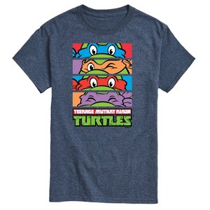 Men's - Teenage Mutant Ninja Turtles - Stacked Faces Short Sleeve Graphic T-Shirt - 1 of 4