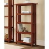 48" Mission Bookshelf Cherry - Alaterre Furniture: Hardwood Vertical Storage, 4-Shelf Design - 2 of 4
