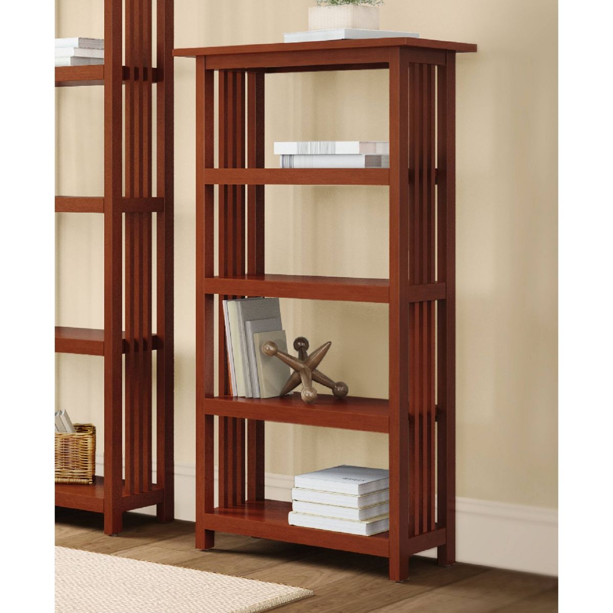 Mission Bookshelf Cherry - Alaterre Furniture: Hardwood - thumbnail 7