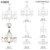 Livex Lighting Chesterfield 4 - Light Chandelier in  Antique White - 3 of 4