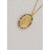 Anna-Kaci Gold Plated Crystal Rhinestone Mary Catholic Necklace Christian Jewelry for Women - 3 of 4