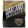 Oakland University Fan Zone Silky Touch Super Soft Throw Blanket 50x60 - 2 of 4