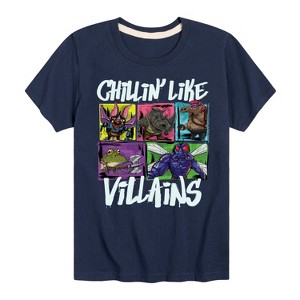 Boys' - Teenage Mutant Ninja Turtles Mutant Mayhem - Chillin Like Villains Short Sleeve Graphic T-Shirt - 1 of 3