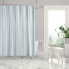 Ipanema Coastal Stripe Lined Shower Curtain with Grommets - Levtex Home - 2 of 3