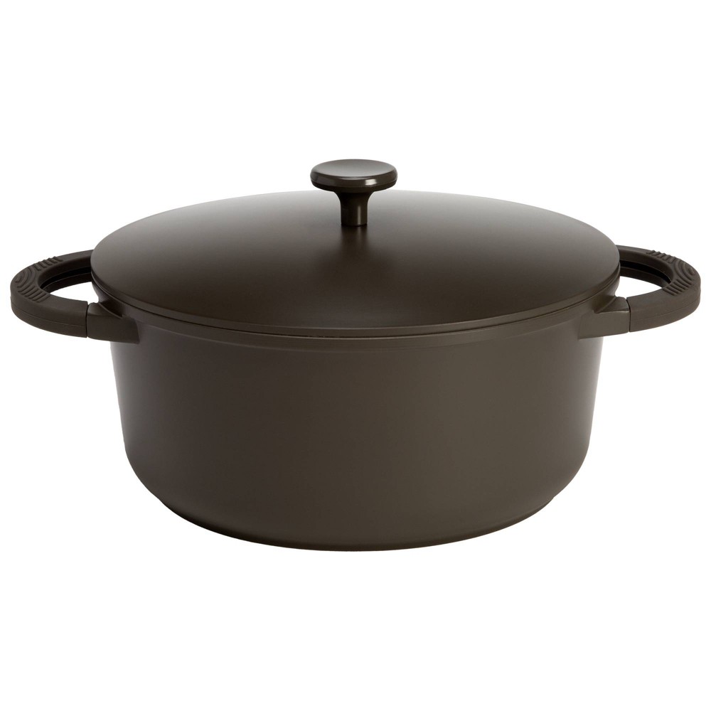 Photos - Pan Goodful 4.5qt Cast Aluminum, Ceramic Dutch Oven with Lid, Side Handles and