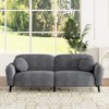 KTMBDW 84" Small Sofa, Soft Small Couch with 2 Pillows, Comfy Love Seat Couches, Tool-Free Setup Loveseat Sofa for Living Room, Bedroom - 2 of 4