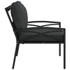 VidaXL Patio Chair with Gray Cushions 26.8 in.x29.9 in.x31.1 in. Steel - 4 of 4