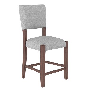 Vynxaria Gray Mid Century Modern Bar Stools Set of 4 Dining Chair - 1 of 4