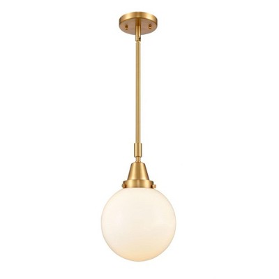 Beacon - 1 Light Stem Hung Mini Pendant In Industrial Style-12.63 Inches Tall and 8 Inches Wide