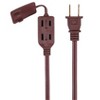 Monoprice Power Cords Extension Cord - 6 Feet - Brown | 16AWG 3-Outlet Polarized NEMA 1-15 Indoor, 13A/1625W - 2 of 4