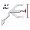 Ergotron 45-478-026 HX Wall Monitor Arm for 42" Monitors (Polished Aluminum) - 2 of 4