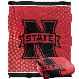 Northwestern Oklahoma State University Logo Dots Silky Touch Blanket White 50x60 - 1 of 4