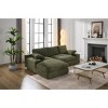VASIP 99" Modular Sleeper Sectional Couch - Grey Modern Minimalist  2-Price L-Shape Sofa,  for Living Room,Bedroom  ,No Assembly - 2 of 4