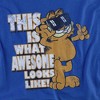 Garfield Awesome Adult T-Shirt Royal Blue - 2 of 4