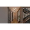 Urban Ambiance Luxury French Rustic Ceiling Light,  11.875"H x 13.75"W,  Midnight Black Finish, UHP3731 - 2 of 4