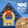 Karl Home 60 inch Pre-Lit Outdoor Christmas Wreath Decoration - 2 of 4