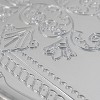 ChicFurnit Dining Plates 6 PCS Plastic Plates Decorative Dinner Plate Dinnerware Sets Dish Set for Home Kitchen and Party Use, Silver, 11.8"*9.1"*1.6" - 3 of 4