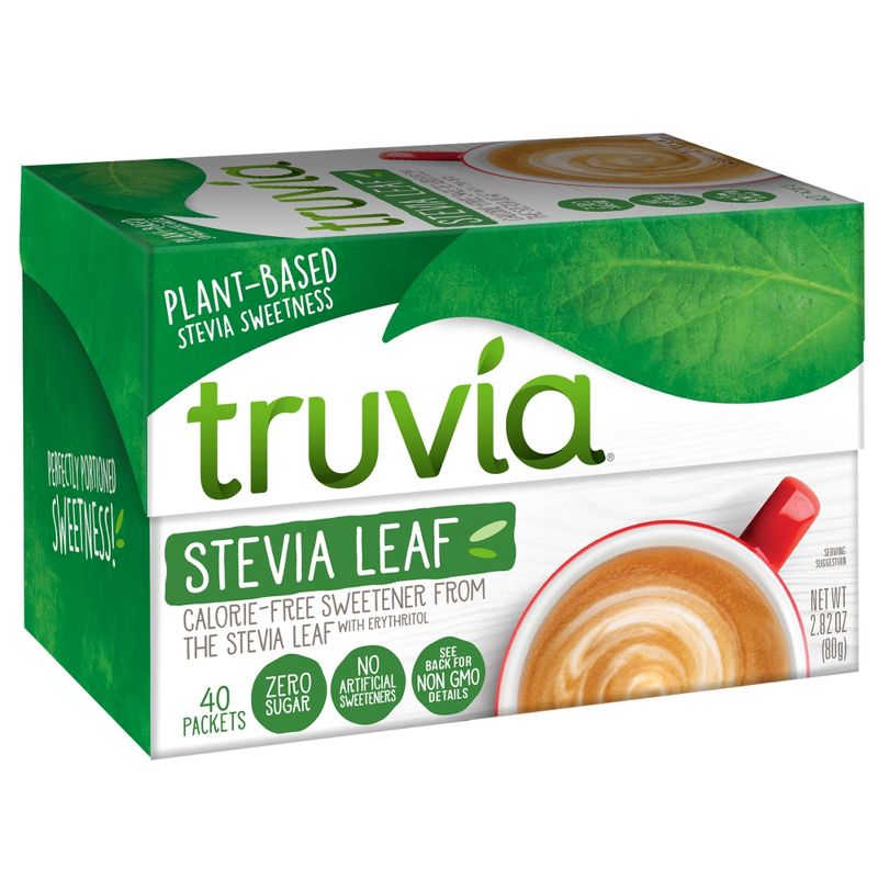Truvia Original Calorie-Free Sweetener from the Stevia Leaf - 40 packets/2.82oz, 1 of 11