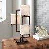 Possini Euro Design Lighting on the Square  Modern Table Lamp 24" High Roman Bronze  Metal Opal Glass Shade for Bedroom Living Room House Home Bedside - 2 of 4