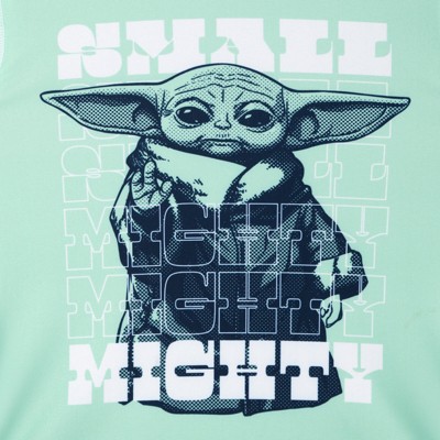 Star Wars The Mandalorian Little Boys' Short Sleeve Graphic Swim Shirt and Drawstring Swim Shorts Set Mint Grogu 7-8 — фото 5