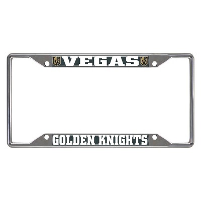 NHL Vegas Golden Knights Stainless Steel License Plate Frame
